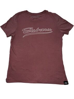 Allmade Subaru Gear Collection Ladies' Subaru Script Tee 100% Cotton Size Small